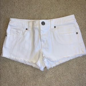 VS White Boyfriend Short Shorts